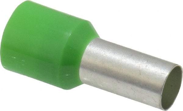 ACI - 6 AWG, Partially Insulated, Crimp Electrical Wire Ferrule - 12mm Long x 6.2mm Diameter Pin, 22.2mm Overall Length - Americas Tooling