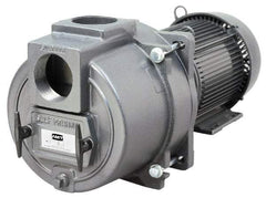 American Machine & Tool - 230/460 Volt, 47/24 Amp, 3 Phase, 15 HP, Self Priming Sewage Trash Pump - 215JM Frame, 4 Inch Inlet, TEFC Motor, Cast Iron Housing, Stainless Steel Impeller, Buna N Seal - Americas Tooling