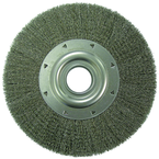 12 in. Diameter - 2 Arbor Hole - Crimped Steel Wire Straight Wheel - Americas Tooling