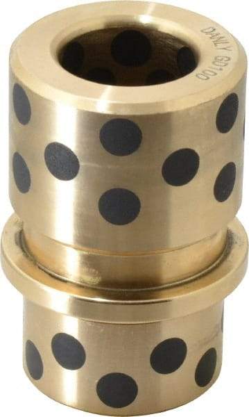 Dayton Lamina - 1" ID x 2-11/16" OAL, Cast Aluminum Bronze, Die & Mold Shoulder Bushing - Shoulder, 1-27/32" Bottom OD, 1-1/2" Top OD, 1-3/4" Under Collar, 1-3/4" Under Collar, 15/16" Above Collar - Americas Tooling