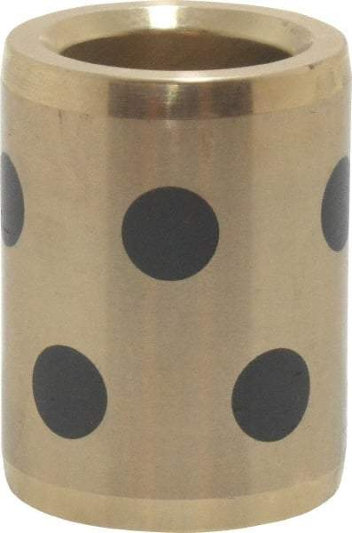 Dayton Lamina - 1-1/2" OAL, 3/4" ID, 1-1/8" Body Diam, Aluminum Bronze, Die & Mold Straight Friction Brushing - Press Fit, Self Lubricating - Americas Tooling