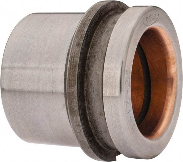 Dayton Lamina - 1-1/2" ID x 2" OAL, Steel, Bronze Plated Die & Mold Shoulder Bushing - Short Shoulder, 2.19" Bottom OD, 2" Top OD, 2.345" Collar OD, 13/16" Under Collar, 1-3/16" Above Collar - Americas Tooling