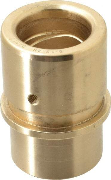 Dayton Lamina - 1-1/2" ID x 3-3/16" OAL, Bronze, Die & Mold Shoulder Bushing - Shoulder, 2.19" Bottom OD, 2" Top OD, 2.345" Collar OD, 2" Under Collar, 1-3/16" Above Collar - Americas Tooling