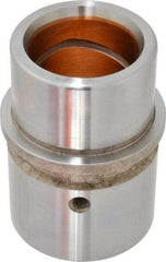 Dayton Lamina - 1-1/2" ID x 3-3/16" OAL, Steel, Bronze Plated Die & Mold Shoulder Bushing - Shoulder, 2.19" Bottom OD, 2" Top OD, 2.345" Collar OD, 2" Under Collar, 1-3/16" Above Collar - Americas Tooling