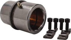 Dayton Lamina - 1-3/4" ID x 3-3/8" OAL, Steel, Bronze Plated Die & Mold Shoulder Bushing - Shoulder, 2-1/2" Bottom OD, 2-1/4" Top OD, 2.658" Collar OD, 2" Under Collar, 1-3/8" Above Collar - Americas Tooling