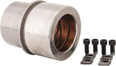 Dayton Lamina - 2-1/2" ID x 4-3/8" OAL, Steel, Bronze Plated Die & Mold Shoulder Bushing - Shoulder, 3.659" Bottom OD, 3-1/4" Top OD, 3.814" Collar OD, 2-1/2" Under Collar, 1-7/8" Above Collar - Americas Tooling