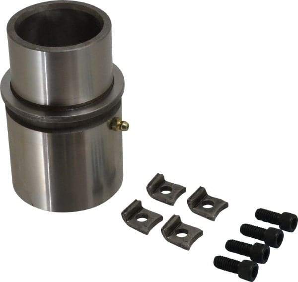 Dayton Lamina - 2" ID x 4-5/8" OAL, Steel, Die & Mold Shoulder Bushing - Extra Long Shoulder, 2.909" Bottom OD, 2-1/2" Top OD, 3.064" Collar OD, 3" Under Collar, 1-5/8" Above Collar - Americas Tooling