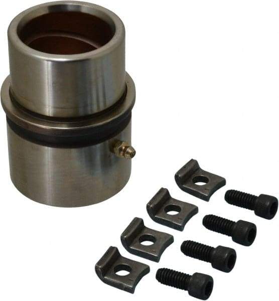 Dayton Lamina - 1-3/4" ID x 4-3/8" OAL, Steel, Bronze Plated Die & Mold Shoulder Bushing - Extra Long Shoulder, 2-1/2" Bottom OD, 2-1/4" Top OD, 2.658" Collar OD, 3" Under Collar, 1-3/8" Above Collar - Americas Tooling