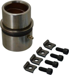 Dayton Lamina - 1-3/4" ID x 4-3/8" OAL, Steel, Bronze Plated Die & Mold Shoulder Bushing - Extra Long Shoulder, 2-1/2" Bottom OD, 2-1/4" Top OD, 2.658" Collar OD, 3" Under Collar, 1-3/8" Above Collar - Americas Tooling