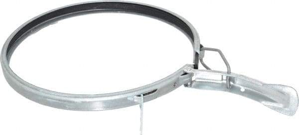 Made in USA - 8" ID Galvanized Duct Clamp with PVC Seal - Americas Tooling