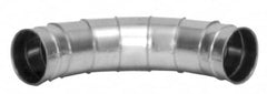 Made in USA - 8" ID Galvanized Duct Fitting - 18-1/4" Long, 24 Gage - Americas Tooling