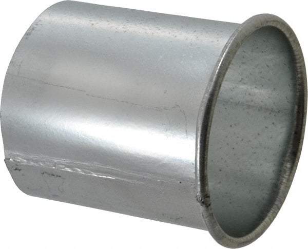 Made in USA - 4" ID Galvanized Duct Adapter - 4" Long, 22 Gage - Americas Tooling