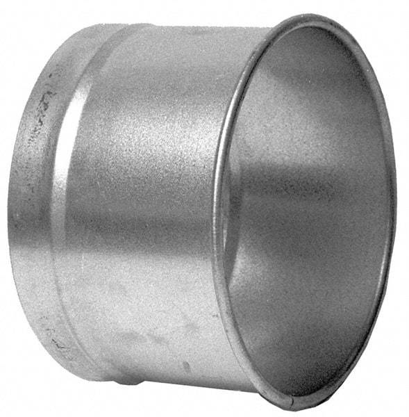 Made in USA - 8" ID Galvanized Duct Hose Adapter - 4" Long, 22 Gage - Americas Tooling