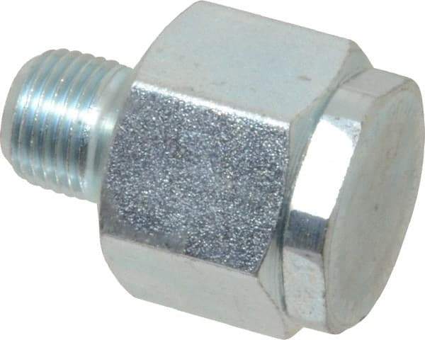 LDI Industries - 1/8 Thread, Steel, Zinc Plated, Filter Vent - 1-1/16" High, 3/4" Hex Flats Diam - Americas Tooling