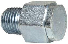 LDI Industries - 1/4 Thread, Steel, Zinc Plated, Filter Vent - 1-3/16" High, 3/4" Hex Flats Diam - Americas Tooling