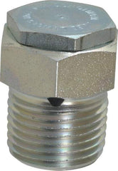 LDI Industries - 1/2 Thread, Steel, Zinc Plated, Filter Vent - 1-7/32" High, 1-15/16" Hex Flats Diam - Americas Tooling