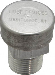 LDI Industries - 3/8 Thread, Aluminum, Protected Vent - 1-1/4" High, 1" Hex Flats Diam - Americas Tooling