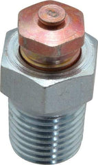 LDI Industries - 1/4-18 Thread, 1 to 5 psi Relief Pressure, Steel, Relief Vent - 1-1/8" High, 15.75mm Hex Flats Diam - Americas Tooling