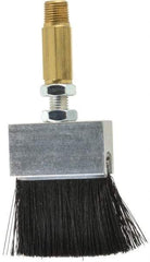 LDI Industries - 1-1/2" Long Brush, 1-1/2" Width/Diam, PTF Thread Oil Reservoir Lubrication Brushes - 1-5/32" Bristle Length, 250°F, 2-3/8" Length Under Mounting Thread, Straight Shank - Americas Tooling