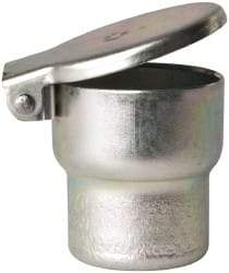 Gits - Steel, Zinc Plated, Shoulder Drive One Piece, Straight Oil Hole Cover - 1.003-1.005" Drive Diam, 1" Drive-In Hole Diam, 19/32" Drive Length, 1-5/16" Overall Height - Americas Tooling