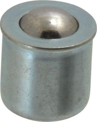 Gits - Steel, Zinc Plated, Plain Drive One Piece, Ball Valve Oil Hole Cover - 0378-0.380" Drive Diam, 3/8" Drive-In Hole Diam, 3/8" Drive Length, 15/32" Overall Height - Americas Tooling