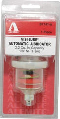 Alemite - 1.22 Ounce Reservoir Capacity, 1/8 NPTF Thread, Steel, Spring-Loaded, Grease Cup and Lubricator - -40 to 65.56°C Operating Temp, 0.15 to 0.24 Bar Operating Pressure - Americas Tooling