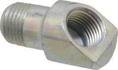 Alemite - 45° Head Angle, Grease Fitting Adapter - 1" Overall Height, 7/16" Shank Length - Americas Tooling