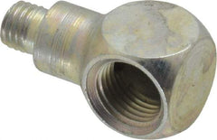 Alemite - 90° Head Angle, Grease Fitting Adapter - 1-1/32" Overall Height, 7/32" Shank Length - Americas Tooling