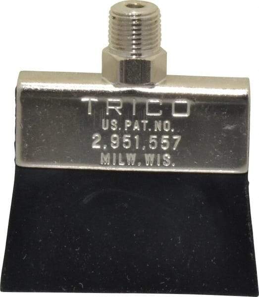 Trico - 2" Long Brush, 2" Width/Diam, NPT Thread Oil Reservoir Lubrication Brushes - 200°F, 2-5/16" Length Under Mounting Thread, Straight Shank - Americas Tooling