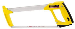 Stanley - 12" Hacksaw - 4-1/2" Throat Depth, Contoured Aluminum D-Style Handle - Americas Tooling