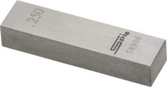 SPI - 0.25" Rectangular Steel Gage Block - Accuracy Grade 0, Includes NIST Traceability Certification - Americas Tooling