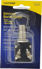 Gardner Bender - 12 Volt, 15 Amp, UniVoltersal Starter Switch - Momentary On Sequence, 1 Switch, Gold/Silver - Americas Tooling