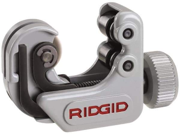 Ridgid - 1/4" to 1-1/8" Pipe Capacity, Mini Tube Cutter - Cuts Copper, Aluminum, Brass, 2-1/4" OAL - Americas Tooling