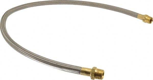 Made in USA - 48" OAL, 5/8" ID, 1,200 Max psi, Flexible Metal Hose Assembly - Americas Tooling