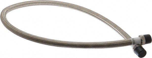 Made in USA - 48" OAL, 5/8" ID, 1,200 Max psi, Flexible Metal Hose Assembly - Americas Tooling