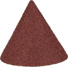 Superior Abrasives - 1-1/2" Diam 60 Grit 60° Included Angle Cone Center Lap - Aluminum Oxide, Medium Grade, Lock Nut Mount - Americas Tooling