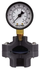 Plast-O-Matic - 200 Max psi, 2 Inch Dial Diameter, PVC Pressure Gauge Guard and Isolator - 3% Accuracy - Americas Tooling