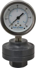 Plast-O-Matic - 60 Max psi, 2 Inch Dial Diameter, PVC Pressure Gauge Guard and Isolator - 3% Accuracy - Americas Tooling