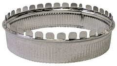 Made in USA - 7" ID Galvanized Duct Round Starting Collar - Standard Gage, 50 Piece - Americas Tooling