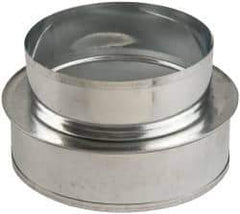 Made in USA - 6" ID Galvanized Duct Shortway Reducer without Crimp - Standard Gage, 20 Piece - Americas Tooling