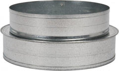 Made in USA - 7" ID Galvanized Duct Shortway Reducer without Crimp - Standard Gage, 12 Piece - Americas Tooling