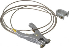 Hubbell Workplace - 19 AWG, 10 Ft., C-Clamp, Hand Clamp, Grounding Cable with Clamps - Noninsulated - Americas Tooling