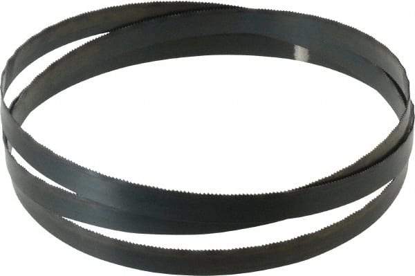 Starrett - 18 TPI, 5' Long x 1/2" Wide x 0.025" Thick, Welded Band Saw Blade - Carbon Steel, Toothed Edge, Wavy Tooth Set, Flexible Back, Contour Cutting - Americas Tooling