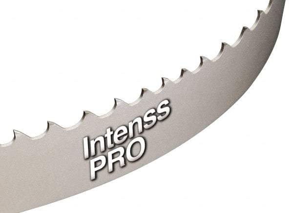 Starrett - 6 to 10 TPI, 12' Long x 1-1/4" Wide x 0.042" Thick, Welded Band Saw Blade - Bi-Metal, Toothed Edge, Raker Tooth Set, Contour Cutting - Americas Tooling