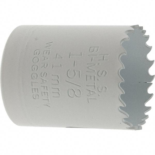 Value Collection - 1-5/8" Diam, 1-1/2" Cutting Depth, Hole Saw - Bi-Metal Saw, Toothed Edge - Americas Tooling