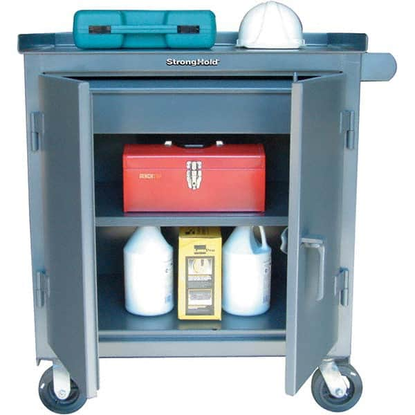 Strong Hold - Tool Storage Carts Type: Tool Cart Number of Drawers: 1 - Americas Tooling