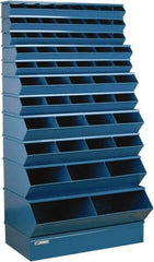 Stackbin - 11 Bin, Shelving Unit with Openings & Base - 37" Wide x 76" High - Americas Tooling