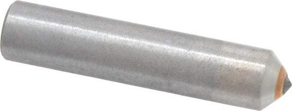 Made in USA - 1/2 Carat Single Point Diamond Dresser - 2" Long x 7/16" Shank Diam - Americas Tooling