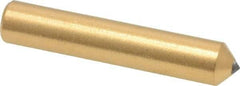 Norton - 1/3 Carat Single Point Diamond Dresser - 2" Long x 3/8" Shank Diam, Contains 3 Stones - Americas Tooling