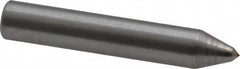 Made in USA - 1-1/2" Long x 1/4" Shank Diam Single Point Diamond Dresser - 90° Included Angle - Americas Tooling